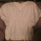 NWT Intro off whie crochet elastic waist size XL