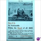 Maxwell model AA Runabout car page ad 1910 Tarrytown E164