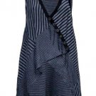 Ladies Sleeveless Black stripe Autumn Vest Size XS