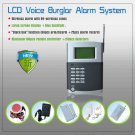 Wireless Home Alarm Systems for Home Security w/ Auto Dial Landline Monitoring LCD display
