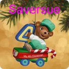 2002 Hallmark Ornament Child's Fourth Christmas Train Bear