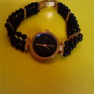 Black Beaded Womans Watch