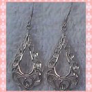 Sterling silver filigree earrings