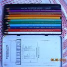 Vintage Lakeland Watercolour 12-pcs pencils set in metal box not complete @@@ Vintage Lakeland Watercolour 12-pcs pencils set in metal box not complete @@@
