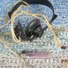 Vintage Soviet Russian Ussr Military Radio Headphones TON-2M 1600 OHMS Bakelite