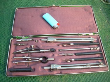 Vintage Russian Soviet Ussr Precision Engineering Drafting Tool Set &ETH;�&ETH;&sect;&ETH;�-14-1-01
