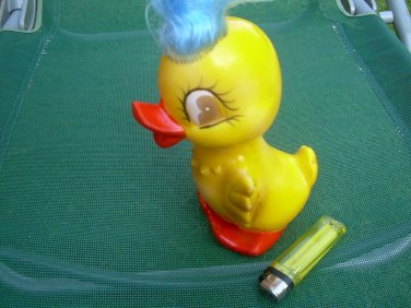 Vintage Soviet Russian USSR  Rubber  Toy About 1970 Happy Chicken
