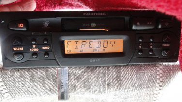 Vintage GRUNDIG WKC 2201 RDS Car Cassette Stereo Radio Removable Control Panel