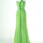 A-line One Shoulder Sweetheart Long Chiffon Evening Dresses Prom Formal Gowns MS038