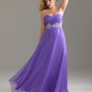 Plus Size Sweetheart Long Purple Evening Dresses Bridal Prom Formal Party Gowns NM002