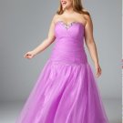 Plus Size Sweetheart Long Purple Evening Dresses Prom Formal Party Gowns SC004