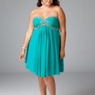 Plus Size Elegant Sweetheart Short Evening Dresses Bridal Prom Party Gowns SC010