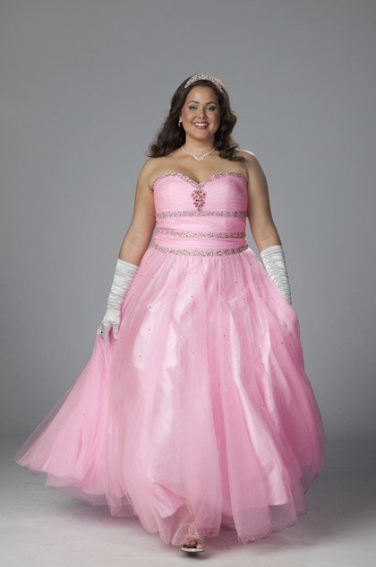 Pink Plus Size Elegant A Line Long Evening Dresses Bridal Gowns Prom Formal Party Gowns Sc011 