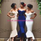Mermaid Off-the-Shoulder Wedding Party Bridesmaid Prom Evening Party Formal Dresses 17 Mermaid Off-the-Shoulder Wedding Party Bridesmaid Prom Evening Party Formal Dresses 17