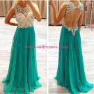 Sheath Beaded Long Wedding Party Prom Evening Formal Dresses 69
