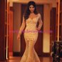 Mermaid Lace Long Sleeves Wedding Party Prom Evening Formal Dresses 72