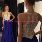 Beaded Long Red Chiffon Prom Evening Formal Dresses 78