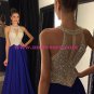 Beaded Long Red Chiffon Prom Evening Formal Dresses 78