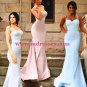 Trumpet/Mermaid Spaghetti Straps Long Prom Evening Formal Bridesmaid Dresses 82