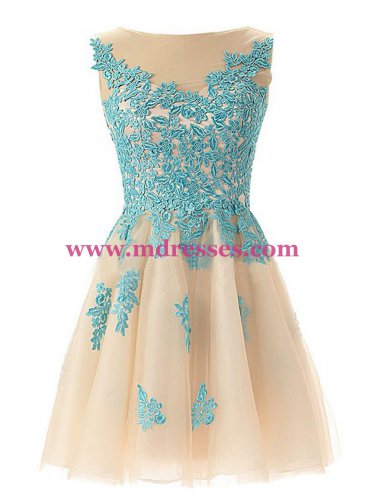 A-Line Off-the-Shoulder Lace Appliques Prom Evening Homecoming Cocktail Dresses 121