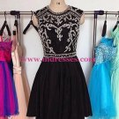 Beaded Short Black Prom Evening Homecoming Cocktail Dresses 122 Beaded Short Black Prom Evening Homecoming Cocktail Dresses 122