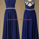 Long Royal Blue Beaded Straps Sleeveless Chiffon Prom Evening Formal Dresses 146 Long Royal Blue Beaded Straps Sleeveless Chiffon Prom Evening Formal Dresses 146
