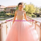 Long Pink Sleeveless Prom Evening Formal Dresses 153