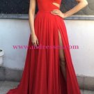 Red One-Shoulder Long Chiffon Prom Evening Formal Dresses 154 Red One-Shoulder Long Chiffon Prom Evening Formal Dresses 154