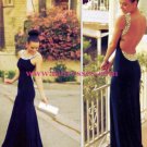 Beaded Backless Long Sexy Prom Evening Formal Dresses 161 Beaded Backless Long Sexy Prom Evening Formal Dresses 161