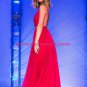 Long Red Pleated Prom Evening Formal Dresses 169