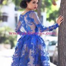Blue Short Knee-Length Homecoming Prom Evening Formal Dresses 171 Blue Short Knee-Length Homecoming Prom Evening Formal Dresses 171