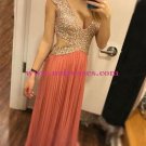Sexy Low V-Neck Sequins Long Prom Evening Formal Dresses 176 Sexy Low V-Neck Sequins Long Prom Evening Formal Dresses 176