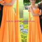 A-Line Beaded One-Shoulder Long Chiffon Prom Evening Formal Dresses 186