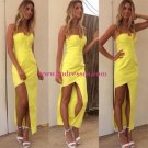 Strapless Yellow Prom Evening Formal Dresses 189