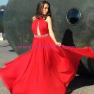 Beaded Red Long Chiffon Prom Dresses Evening Gowns 212 Beaded Red Long Chiffon Prom Dresses Evening Gowns 212