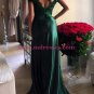 Long Green Off-the-Shoulder Lace Prom Dresses Party Evening Gowns 261
