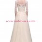 A-Line 3/4 Length Sleeve Lace Prom Dresses Party Evening Gowns 289