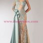 Mermaid One Sleeve Lace Long See Through Prom Dresses Party Evening Gowns 375