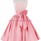 A-Line Lace Short Prom Dresses Party Evening Gowns 409