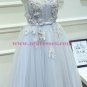 Illusion Neckline Unique Beaded Lace Tulle Prom Dresses Party Evening Gowns 423