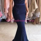 Long Blue Beaded Lace Mermaid Prom Dresses Party Evening Gowns 445 Long Blue Beaded Lace Mermaid Prom Dresses Party Evening Gowns 445