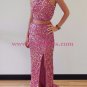 Sparkly Two Pieces Long Prom Dresses Party Evening Gowns 453