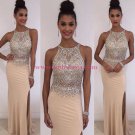 Sheath Beaded Long Prom Dresses Party Evening Gowns 476