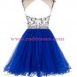 Short Black Beaded Homecoming Cocktail Prom Dresses 525