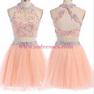 Beaded Lace Tulle Homecoming Cocktail Prom Dresses Party Evening Gowns 543