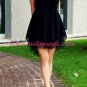 Short Illusion Neckline Homecoming Cocktail Prom Dresses Party Evening Gowns 544