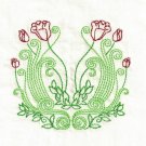Art Nouveau Floral Embroidery Designs 5x7 Hoop