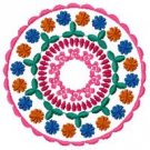 Colorful Circles Machine Embroidery Designs 5x7 Hoop