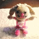 plush bunny rabbit ballerina doll crocheted amigurumi