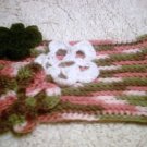pink camouflage neck warmer scarf flower headband ear warmer